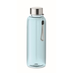 Reusable plastic bottle, BPA Free, 500 ml transparent light blue colour