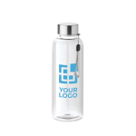 Reusable plastic bottle, BPA Free, 500 ml view with print area