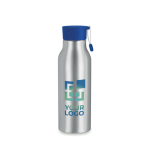 Aluminium bottle with engraving and silicone loop, 500 ml view with print area