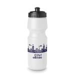 BPA-free sports drinking bottle for promotions, 700 ml white colour main view