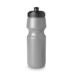 BPA-free sports drinking bottle for promotions, 700 ml matt silver colour