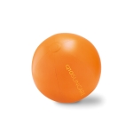 Large white inflatable beach ball for children and events orange colour main view