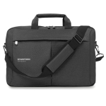 Laptop bag made of 2-tone polyester 320D, 15” grey colour second main view