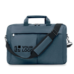 Laptop bag made of 2-tone polyester 320D, 15” view with print area