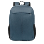 Polyester laptop backpack with trolley holder, 15” blue colour