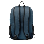 Polyester laptop backpack with trolley holder, 15” blue colour third view