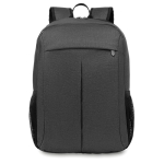 Polyester laptop backpack with trolley holder, 15” grey colour