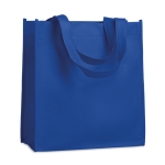 Affordable non-woven bag with short handles, 80 g/m2 royal blue colour