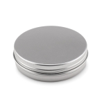 Sewing kit in a metal box as a promotional gift for travel matt silver colour second view