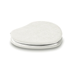 Heart-shaped pocket mirror with magnetic closure second view