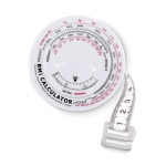 Body mass measuring tape for the healthcare industry white colour