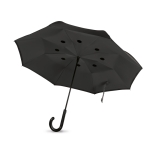 Weatherproof, reversible umbrella made of 190T, Ø 102 black colour