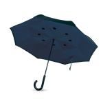 Weatherproof, reversible umbrella made of 190T, Ø 102 blue colour