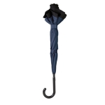 Weatherproof, reversible umbrella made of 190T, Ø 102 blue colour fourth view