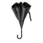 Weatherproof, reversible umbrella made of 190T, Ø 102 grey colour second view