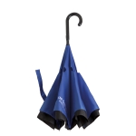 Weatherproof, reversible umbrella made of 190T, Ø 102 royal blue colour second main view