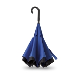 Weatherproof, reversible umbrella made of 190T, Ø 102 royal blue colour fifth view