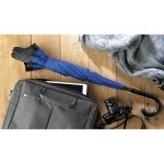 Weatherproof, reversible umbrella made of 190T, Ø 102 royal blue colour ambient view