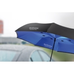 Weatherproof, reversible umbrella made of 190T, Ø 102 royal blue colour second ambient view 2