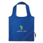 Foldable shopping bag, for promotions in polyester, 190T royal blue colour main view