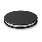 Pocket mirror with magnetic closure for promotions black colour second view