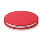 Pocket mirror with magnetic closure for promotions red colour second view