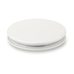 Pocket mirror with magnetic closure for promotions white colour second view