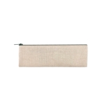 Pencil case set. jute and cotton, for promotions beige colour