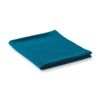 Absorbent microfiber towel for sports and fitness royal blue colour second view