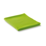 Absorbent microfiber towel for sports and fitness lime colour second view