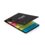 Fun, colourful sticky note pad as a promotional gift black colour main view