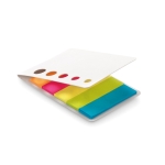 Fun, colourful sticky note pad as a promotional gift white colour