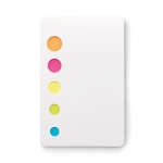 Fun, colourful sticky note pad as a promotional gift white colour second view