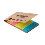 Fun, colourful sticky note pad as a promotional gift beige colour main view