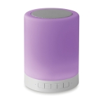 Speaker with Bluetooth and 6-colour LED lighting white colour fourth view