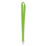 Economical, lanyard with lobster clasp for employees lime colour