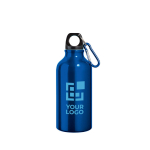 Small coloured aluminium bottle carabiner, 400 ml, main view