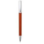 Metal-effect pen rotating and blue ink orange colour first view