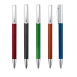 Metal-effect pen rotating and blue ink various colours