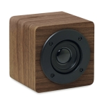 Affordable wireless wooden speaker with amp brown colour