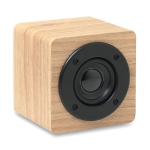 Affordable wireless wooden speaker with amp wood colour