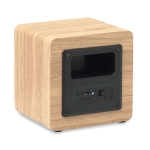 Affordable wireless wooden speaker with amp wood colour fourth view