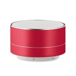 Elegant Bluetooth speaker made of aluminium red colour