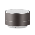 Elegant Bluetooth speaker made of aluminium titanium colour