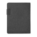 Folder with integrated power bank, USB cable & notepad, A5 black colour second view