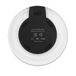 Dark design wireless phone charger with blue light indicator black colour second view