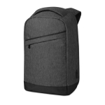 Laptop backpack made of polyester with USB port, 13'' black colour