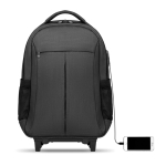 Business trolley backpack, laptop compartment, 15” grey colour second view