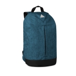 Backpack with anti-theft protection, 600D polyester blue colour