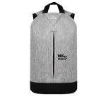 Backpack with anti-theft protection, 600D polyester grey colour second main view